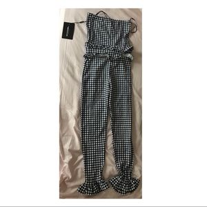 plaid jumpsuit